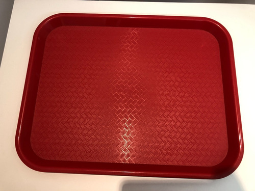 Bandejas Comida Rápida Rojo Winco 45x35