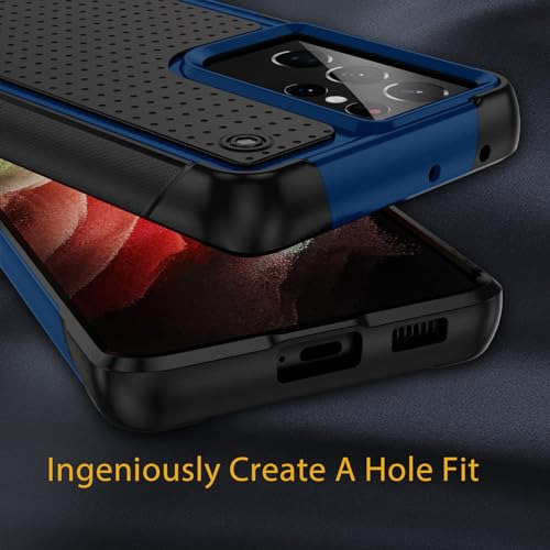 Funda Para Galaxy S21 Ultra 5g Azul 6.8-puLG Plastico