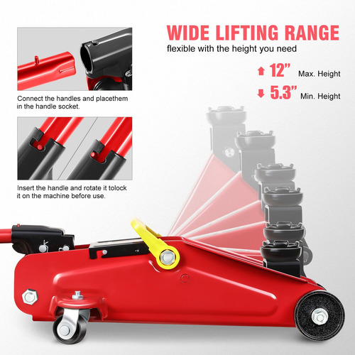 Serviço De Carrinho Hidráulico/floor Jack Dna Motoring 1.5t