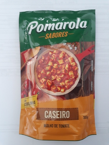 Kit C/10 Molho De Tomate Caseiro Clássico Pomarola 300g