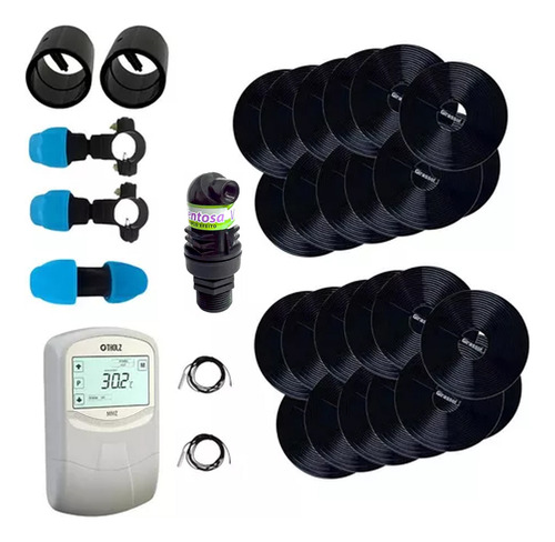 Kit Aquecedor Solar Girassol A1 Com 22x 84m³ Comando Tholz