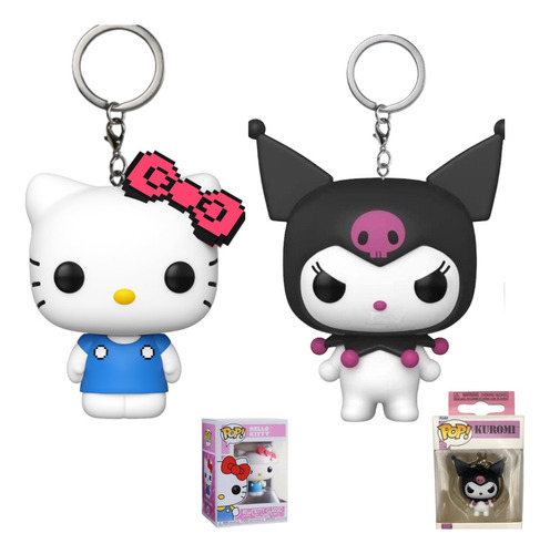 Llavero Funko Hello Kitty Y Kuromi Pop Keychain Duo