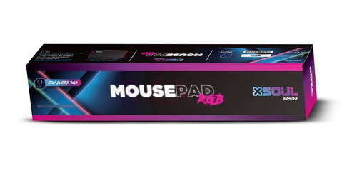 Imagen 2 de 2 de Mouse Pad Gamer 36 X 26cm 15 Efectos Luces Led Rgb Cable Usb