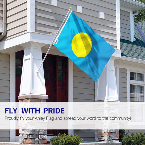 Bandera Anley Fly Breeze Palau, 90 X 150 Cm, Poliéster