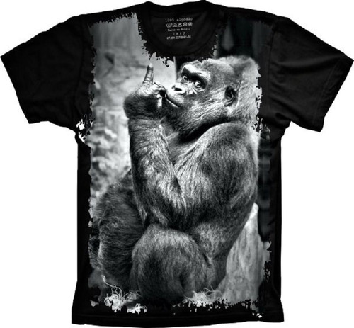 Camiseta Plus Size - Gorila - Thug Life