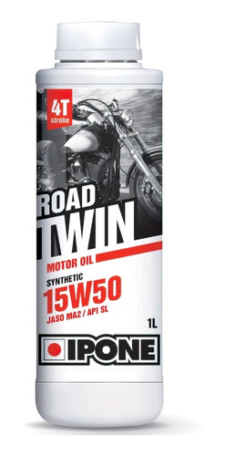 Imagen 1 de 4 de Aceite Para Motor De Moto Ipone Road Twin 15w50 4t Semisinte