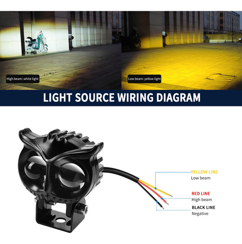 Auto Moto Luces Led Bicicleta Faro Delantero Foco Cuadrado