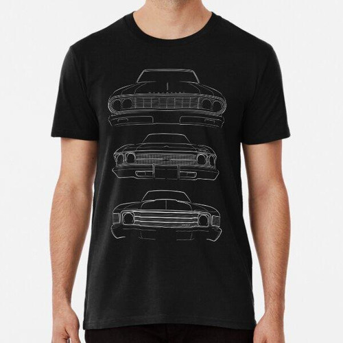 Remera Evolución Del Chevy Chevelle - Plantilla Frontal, Bla