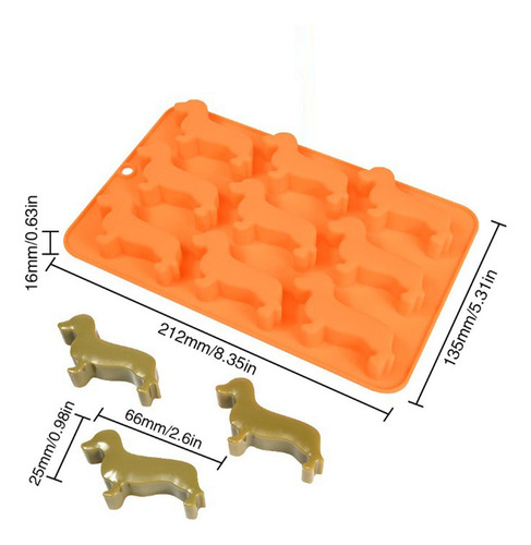 3pc Molde Para Hornear De Perro Molde Hielo De Silicona Para