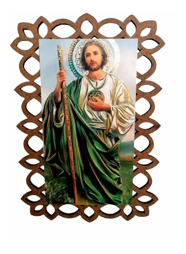 San Judas Tadeo Imagen Litografía Con Marco 24 Recuerdos 