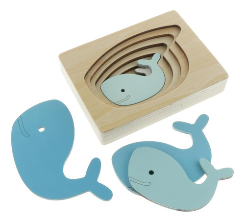 Rompecabezas De Madera Para Niños Multicolor
