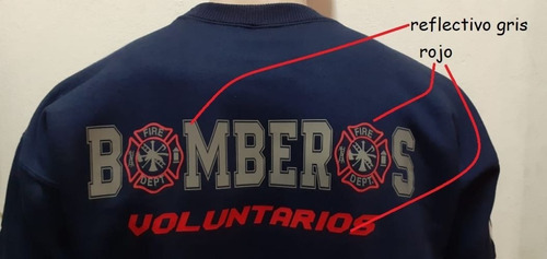 Buzo Para Bomberos Estampado - Reflectivo Mod 2