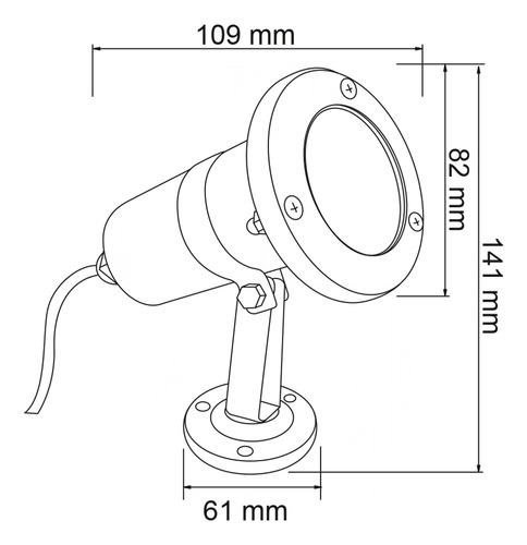 Luminario Acero Inox Lampara Sumergible H-510/s, Tecnolite