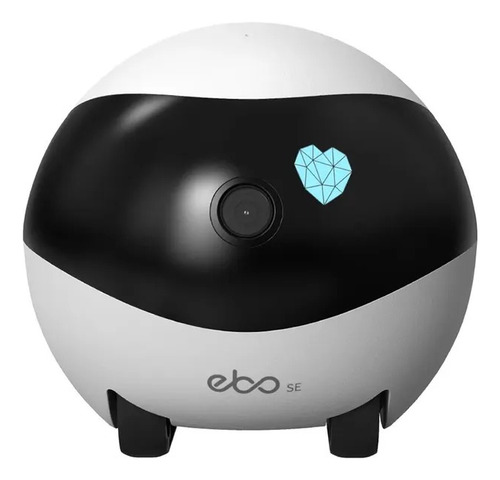 Robo Ebo Camera Pet Com Voz Visão Noturna Auto Carregamento Branco