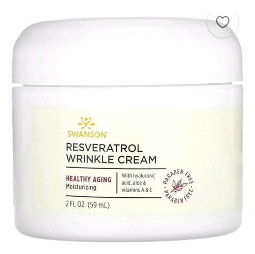 Swanson Crema Antiarrugas Con Reverastrol,59 Ml Americano