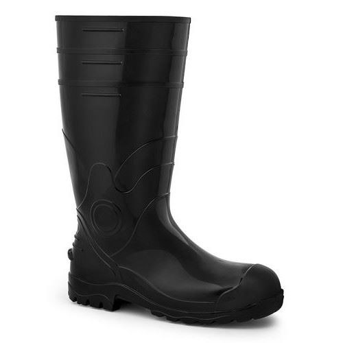 Bota Industrial Negra Pvc Int. Algodón T:39 Worksafe