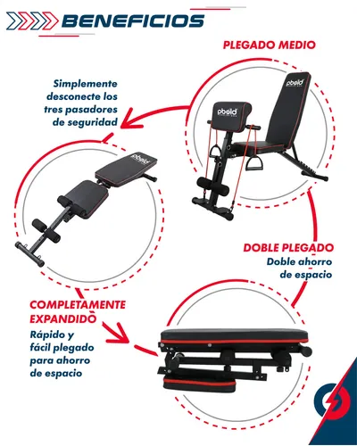 Banco Multifuncional Para Entrenamiento De Pesas Pecho Plano Ejercicios Reclinable Inclinado Declinable Fitness Predicador Bíceps Banca Mancuernas Abdomen Pbold