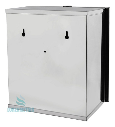 Toalheiro Inox Dispenser Papel Toalha Papeleira Loren Metais