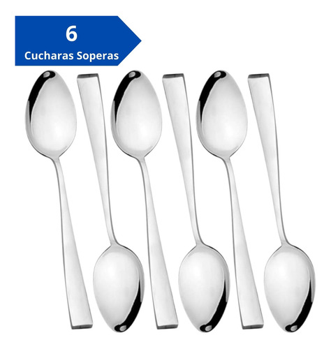 Juego De Cubiertos Florencia Para 6 Personas, 24 Piezas Plateado