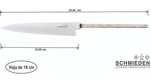 Hoja Schmieden Para Encabar Acero Inoxidable 18 Cm Lote X 10