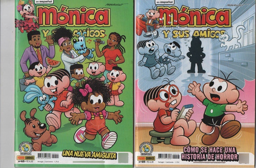 TURMA DA MÔNICA E SUS AMIGOS, de Mauricio de Souza. Editorial Panini, tapa mole en espanhol