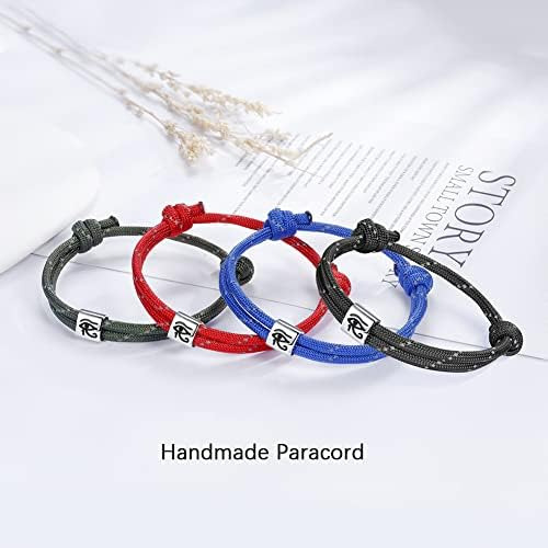 J.endéar Pulsera Náutica Paracord Ojo De Horus Para Surfista