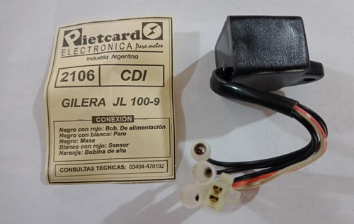 Cdi Gilera Jl 100 Pietcard 2106 Ciclomotos