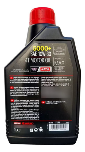 Kit Troca Óleo 3x Motul 5000+ 10w30 + 3 Motocool Honda Cb650