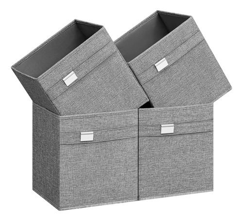 Songmics Cubos De Almacenamiento, Juego De 4 Cubos De Almace