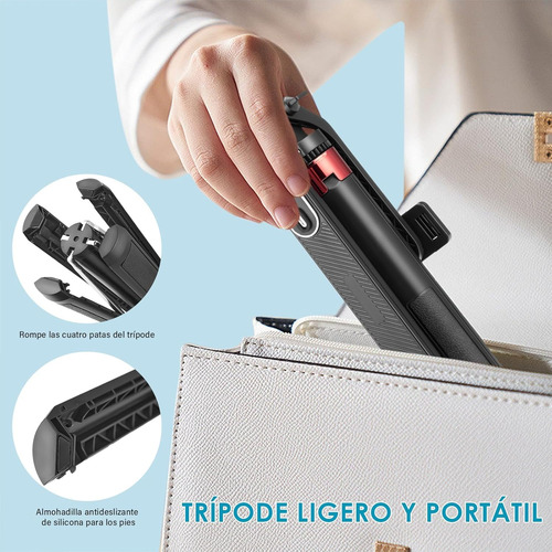 1.8 M Tripie Celular Selfie Stick Tripode Con Control Remoto