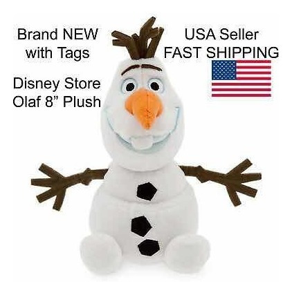 Disney Store 8 Olaf Plush Doll
