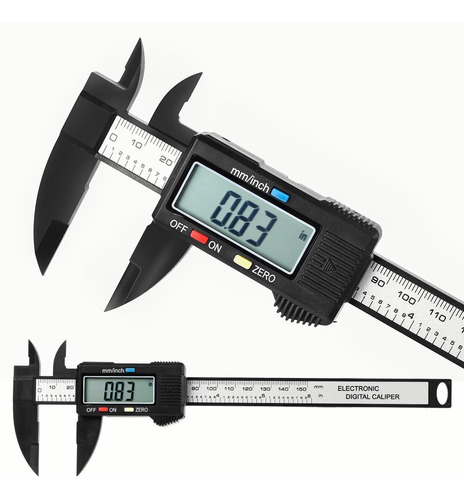 Calibrador Vernier Digital Pie De Rey Con Pantalla Lcd 6in