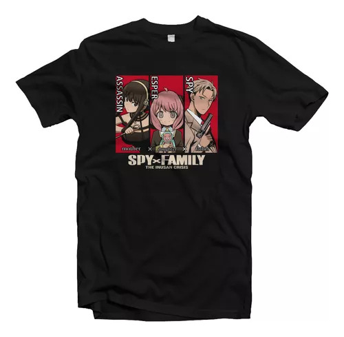 Remera Anime Spy X Family N01 Manga Anya Forger A1 Unisex