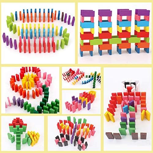 Super Domino Blocks, 360pcs Bulk Domino Start Kit 12 Colorid