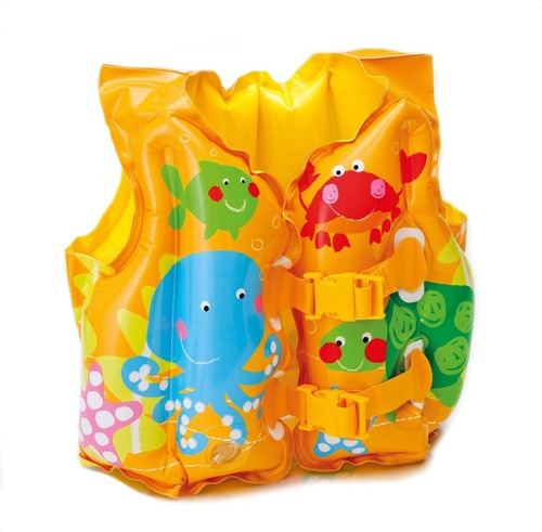 Chaleco Inflable Salvavidas Para Niño Fun Fish Intex 30x41