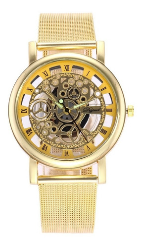 Reloj Tipo Metalicomecanicohombre Moda  Pila Caballero B123