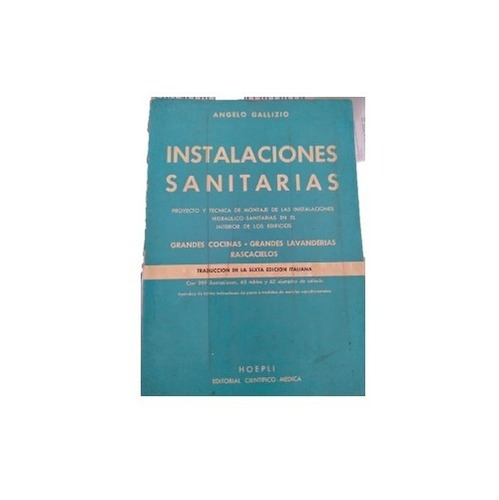 Manual De Instalaciones Sanitarias Angelo Gallizio