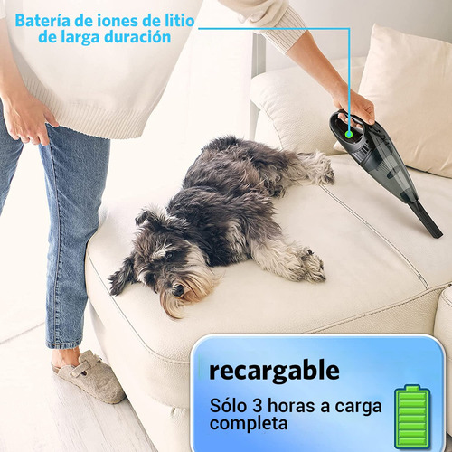 Aspiradora De Mano Portatil Para Automovil Y Hogar