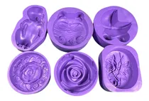 Comprar Moldes Para Velas. Moldes De Silicona 6 Unidades Kit A