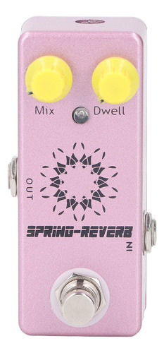 Pedal Reverb Effect Spring, Botón Mono Jack Mix Dwell De 1/4