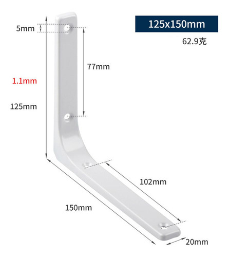 2 X 2 Soportes De Estante Resistentes Para Colgar 2 Piezas