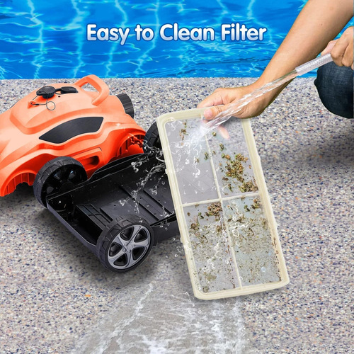 Robot Limpiador De Albercas Sin Cable Resistente Al Agua