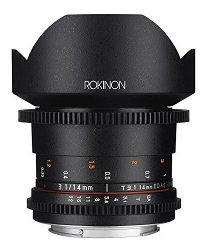 Rokinon Cine Ds Ds14m-c De 14 Mm T3.1 Ed As Umc Si Completa 