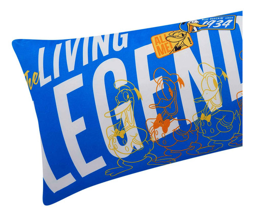 Almohada Súper Jumbo Donald Legend - Providencia Color Azul/amarillo