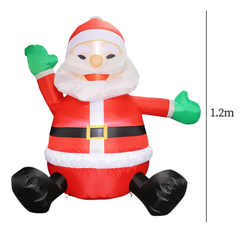 Decoraciones Inflables Navideñas Luminosas De Papá Noel