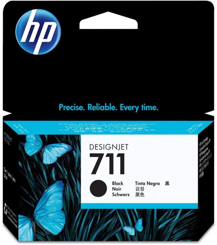 Cartucho Hp 711 Negro 38ml Cz129a Para Plotter Hp T120 T520