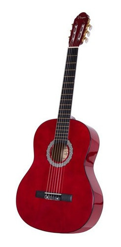 Imagen 1 de 11 de Guitarra Criolla Parquer Custom Niño 1/4 Chico Rojo 
