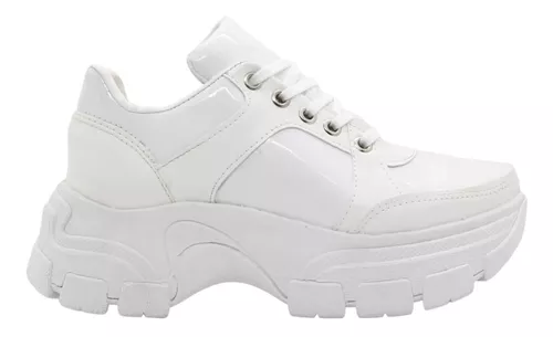 Zapatillas Mujer Blancas con Plataforma
