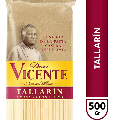 Fideos Largos Tallarín Don Vicente X 500gr Pack 12 U Oferta