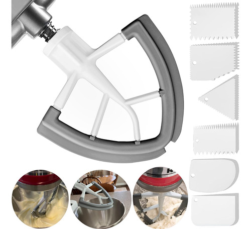 Flex Edge Beater For Kitchenaid Mixer,homgen Professional F.